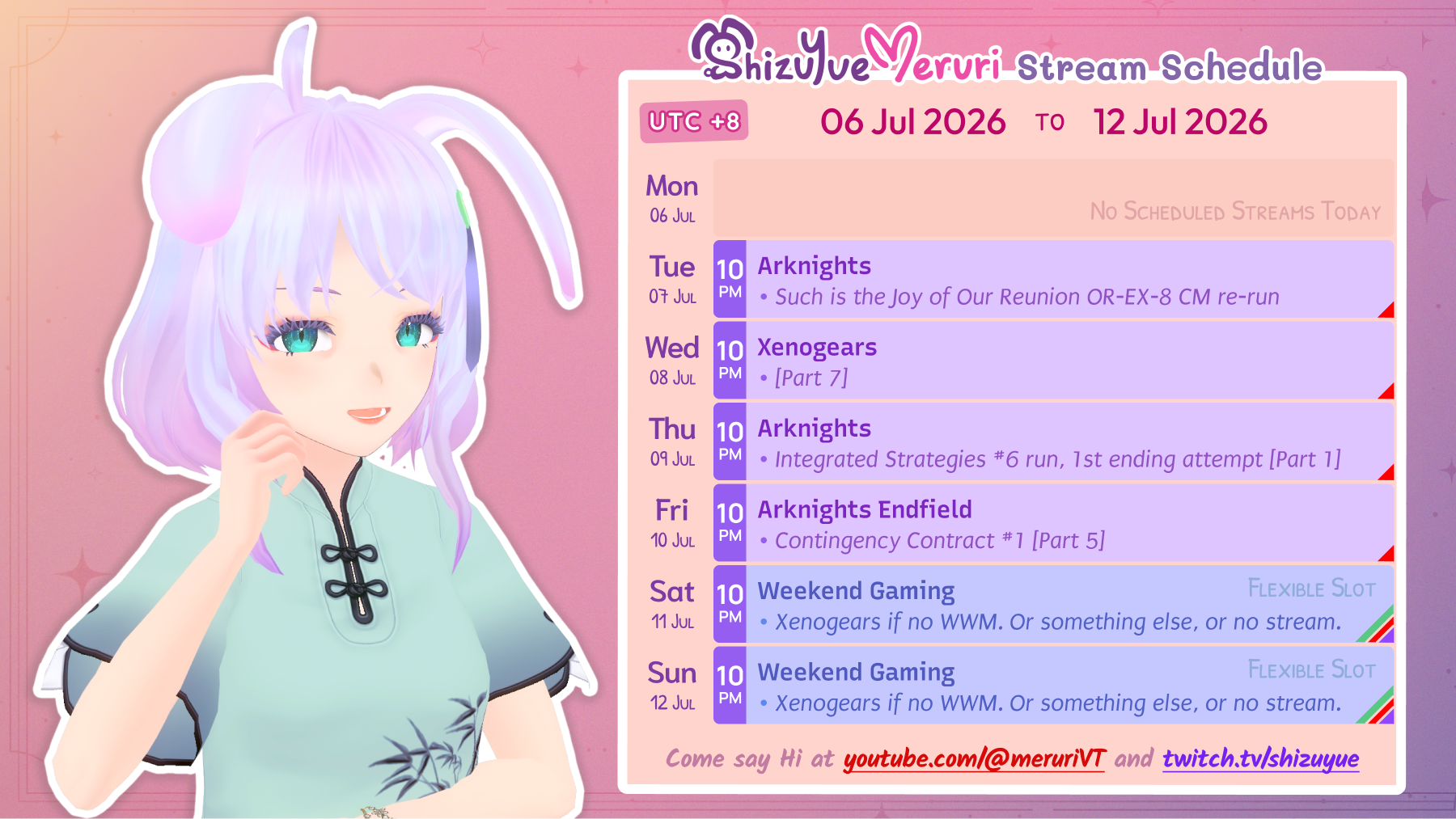 Meruri Streams: 06 July to 12 July 2026