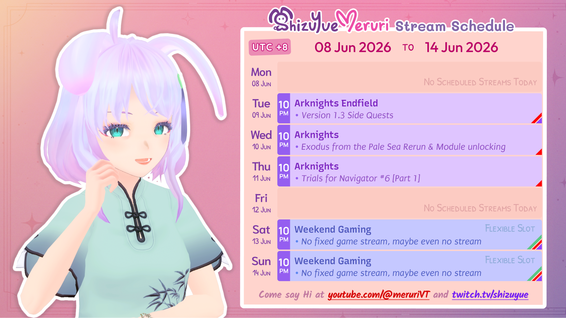 Meruri Streams: 08 June to 14 June 2026