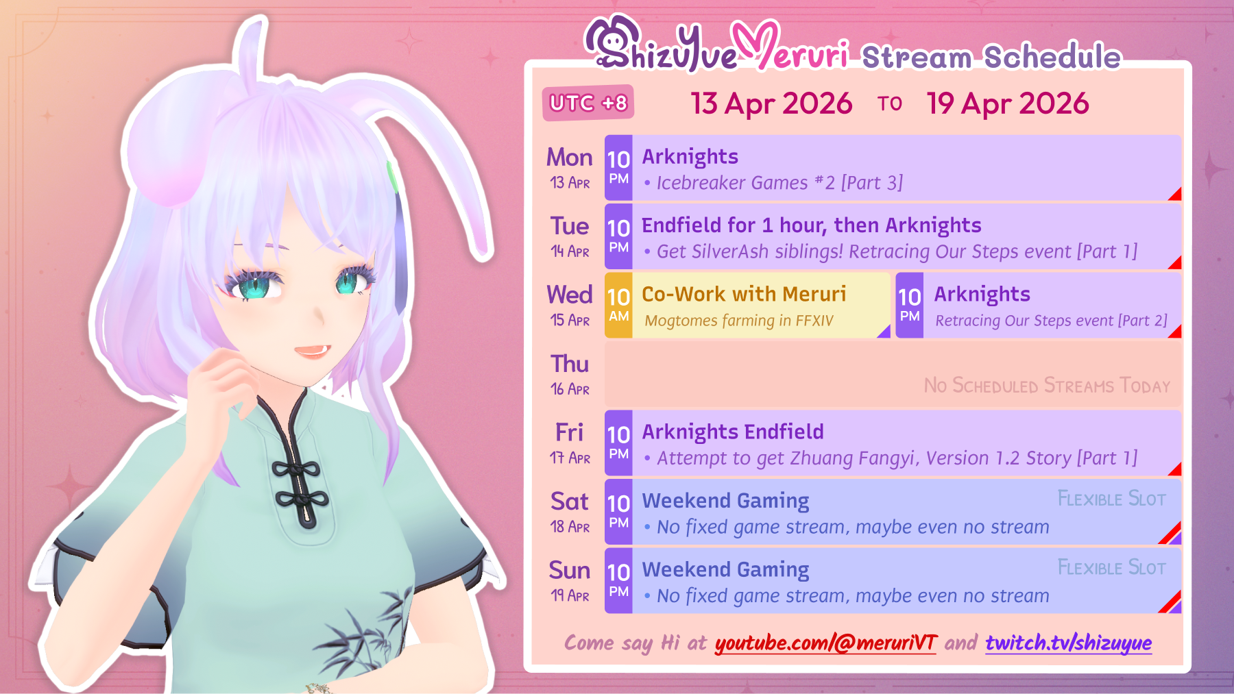 Meruri Streams: 13 Apr to 19 Apr 2026
