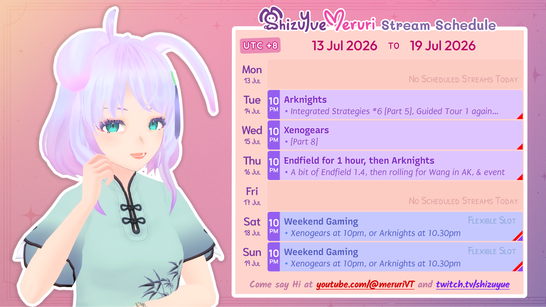 Meruri Streams: 13 July to 19 July 2026