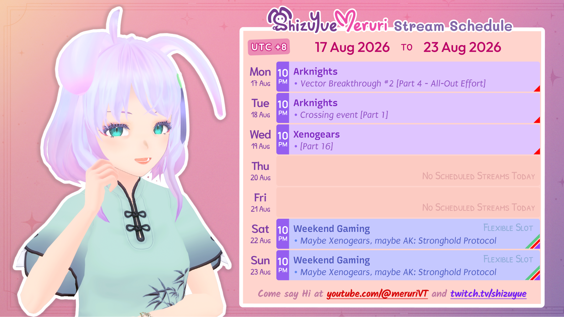 Meruri Streams: 17 Aug to 23 Aug 2026