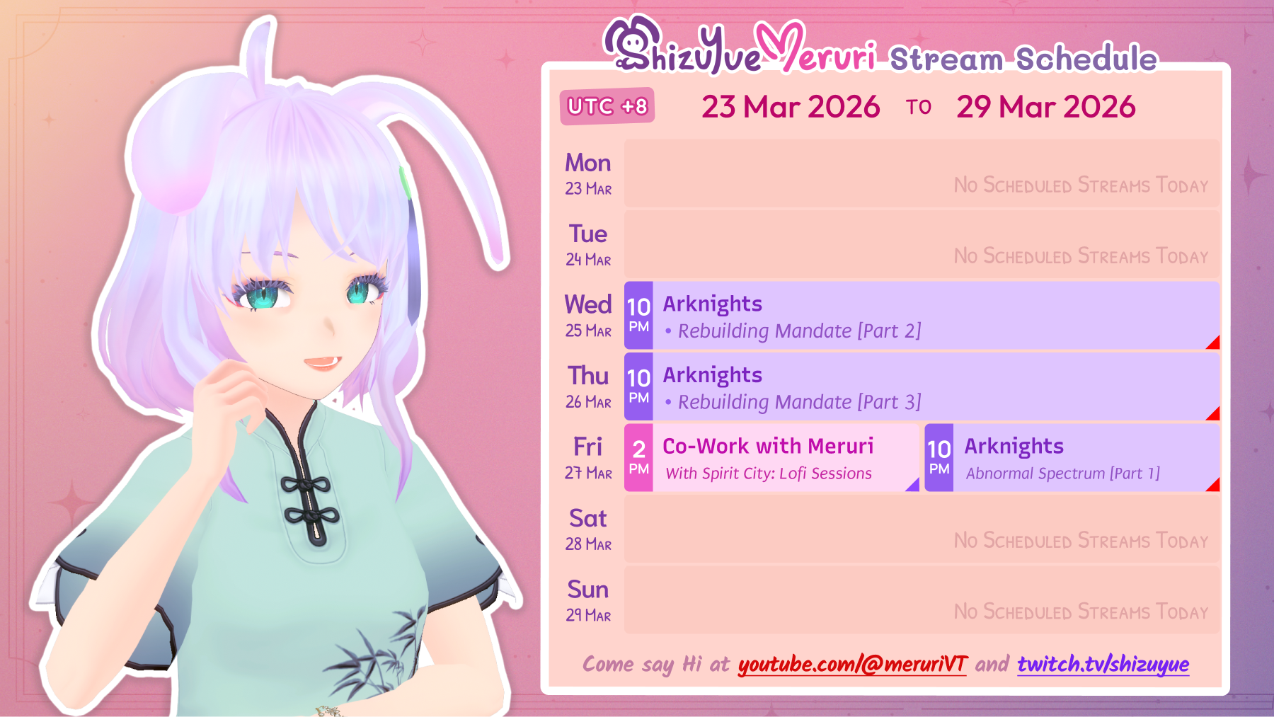 Meruri Streams: 23 Mar to 29 Mar 2026