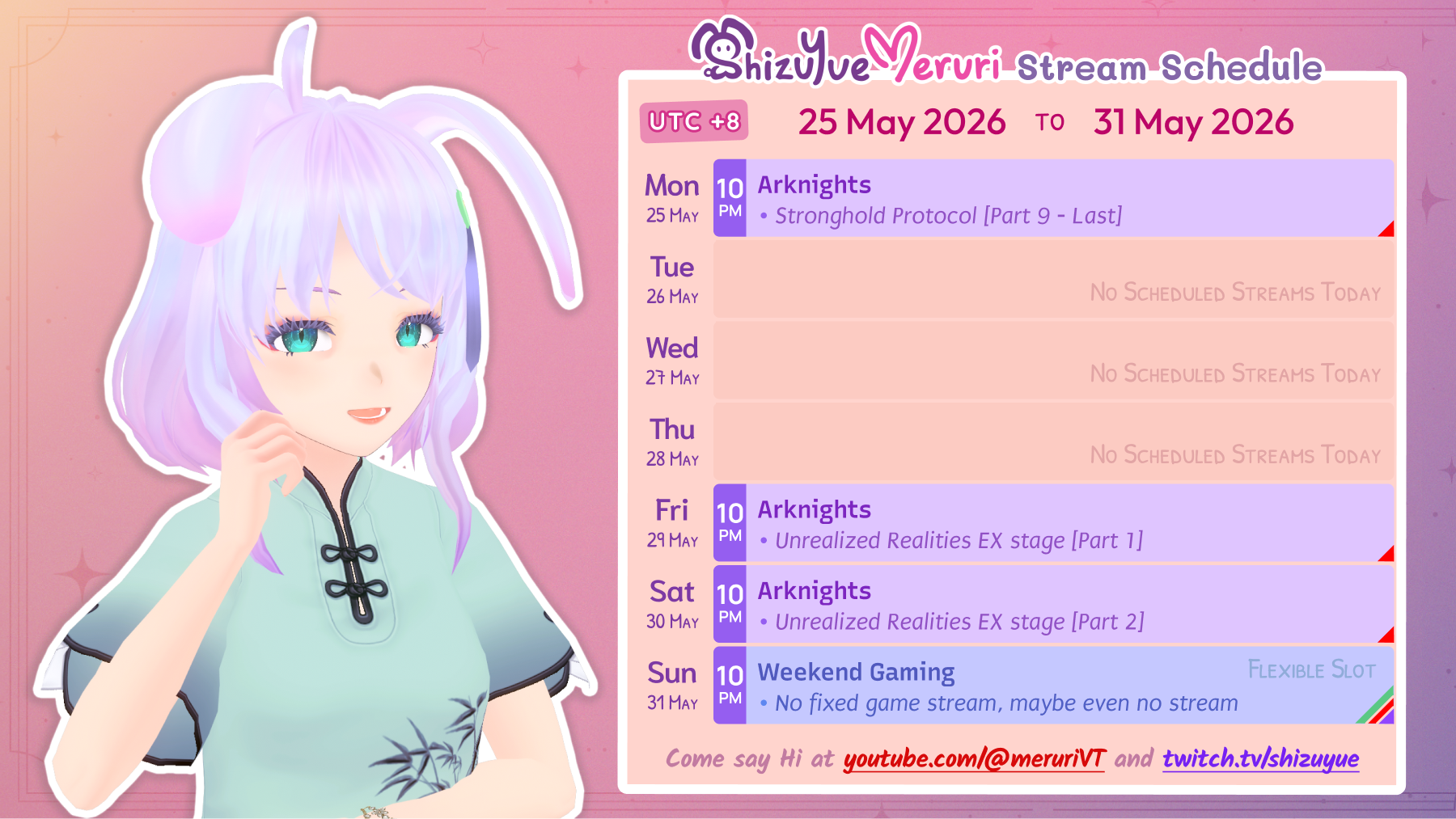 Meruri Streams: 25 May to 31 May 2026