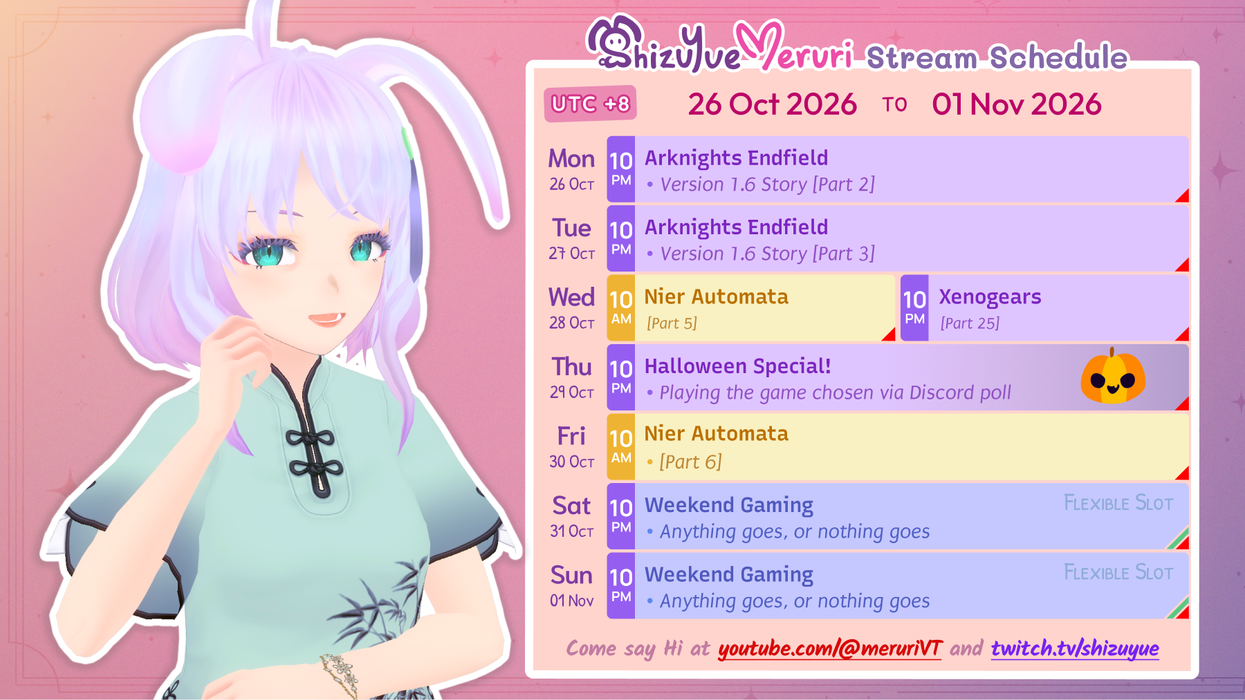 Meruri Streams: 26 Oct to 01 Nov 2026