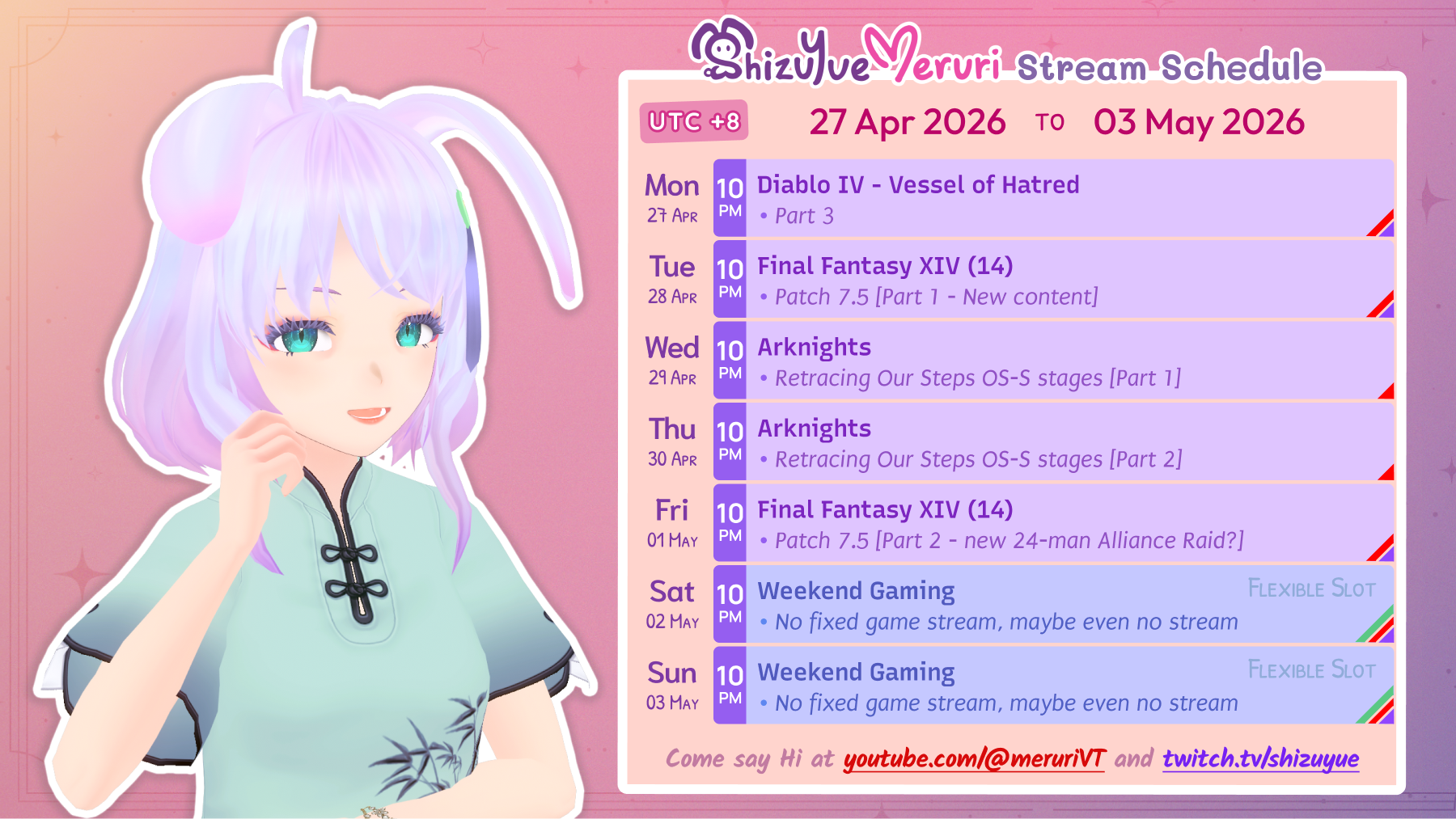 Meruri Streams: 27 Apr to 03 May 2026