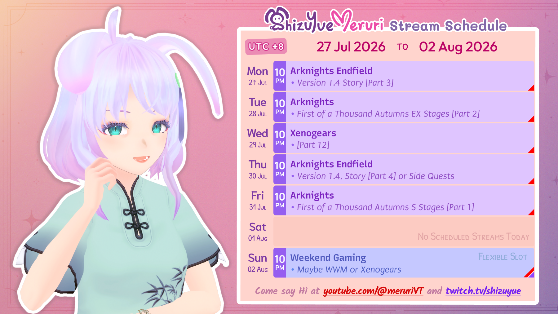 Meruri Streams: 27 July to 02 Aug 2026